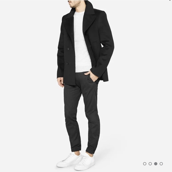 Everlane Other - NWOT Black Everlane Wool Cashmere Peacoat Coat